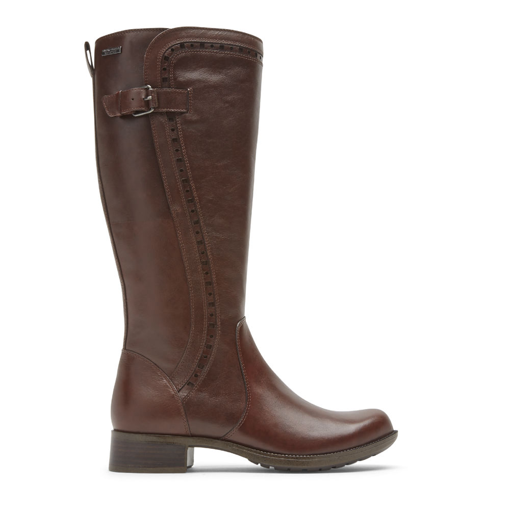 Rockport Womens Boots Brown - Copley Waterproof Tall - UK 436-WLHQUI